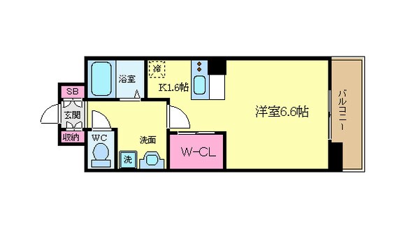 アスヴェル京都烏丸五条の物件間取画像